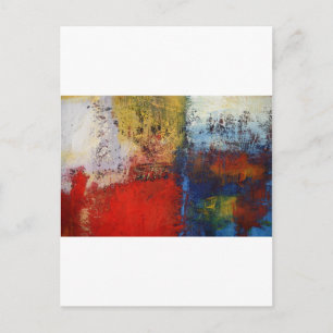 Colorful Modern Abstract Kunstwerk Briefkaart