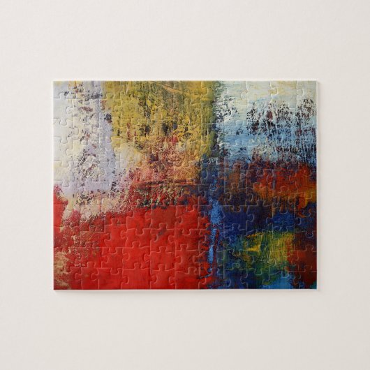 Colorful Modern Abstract Kunstwerk Legpuzzel (Horizontaal)