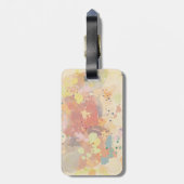 Colorful Modern Abstract Paint Splash Bagagelabel (Achterkant verticaal)