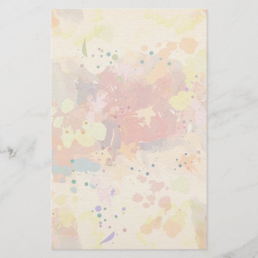 Colorful Modern Abstract Paint Splash Briefpapier (Voorkant)