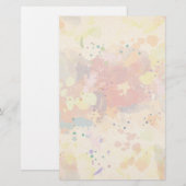 Colorful Modern Abstract Paint Splash Briefpapier (Voorkant / Achterkant)