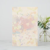 Colorful Modern Abstract Paint Splash Briefpapier (Staand voorkant)