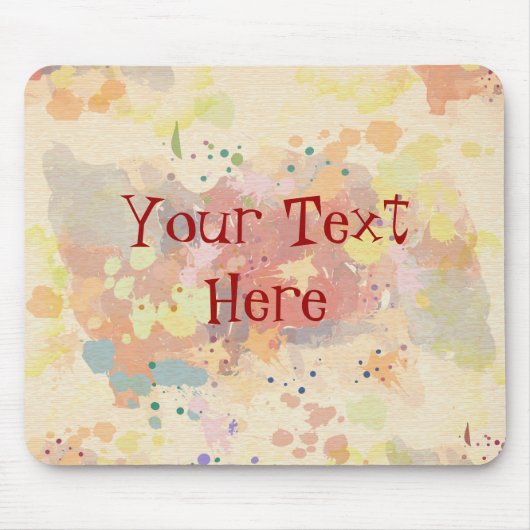 Colorful Modern Abstract Paint Splash Muismat (Voorkant)