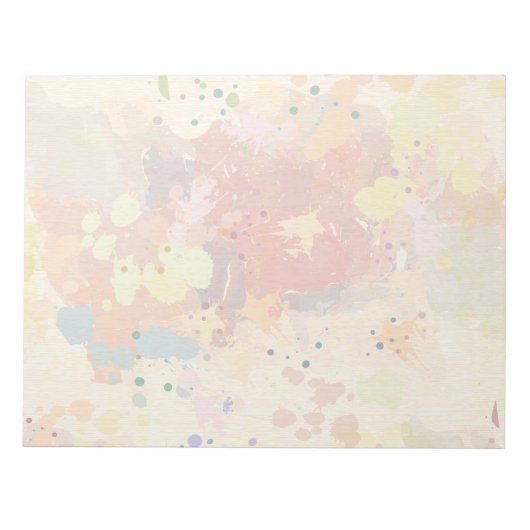 Colorful Modern Abstract Paint Splash Notitieblok (Voorkant)