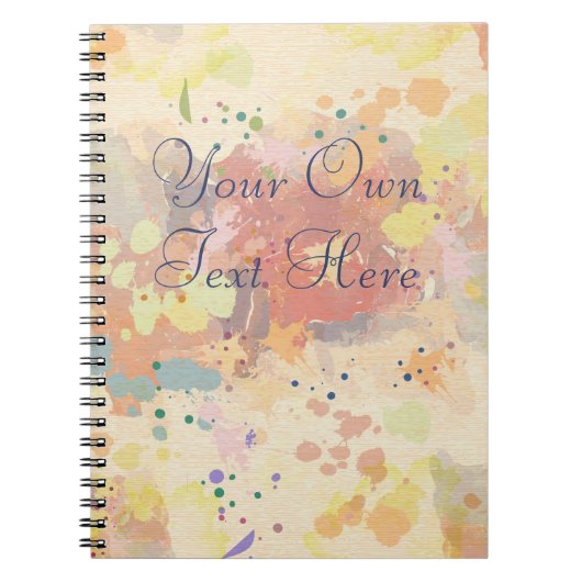 Colorful Modern Abstract Paint Splash Notitieboek (Voorkant)