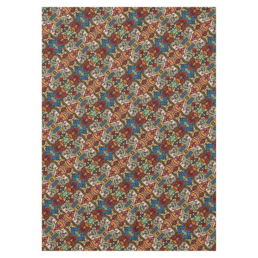 Colorful Modern Abstract Patroon Tafelkleed (Voorkant)