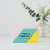 Colorful Modern Abstract Professional Visitekaartje (Staand voorkant)