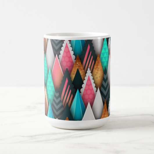 Colorful Modern Abstract zuidwest Koffiemok (Center)