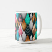 Colorful Modern Abstract zuidwest Koffiemok (Voorkant rechts)