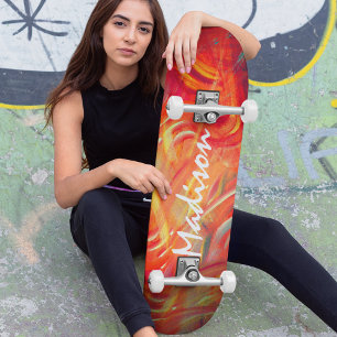Colorful Modern Abstracte Aangepaste Aangepaste Na Persoonlijk Skateboard