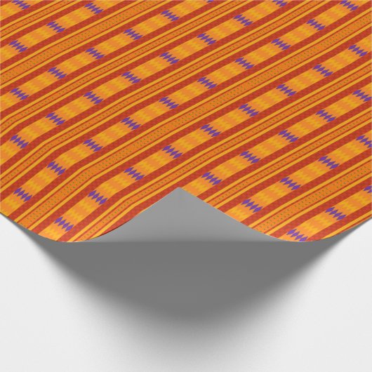 Colorful Modern African tribal Pattern Cadeaupapier (Hoek)