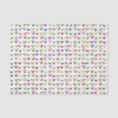 Colorful Modern Art Hearts Tissuepapier (Voorkant)