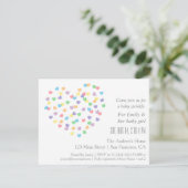 Colorful Modern Baby Sprinkle Invitations Kaart (Staand voorkant)
