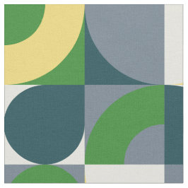 Colorful Modern Bauhaus Abstract Geometric Pattern Stof