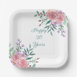 Colorful Modern Birthday Celebration Plate Papieren Bordje