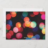 Colorful Modern Bokeh Cheers Non-Photo Feestdagenkaart (Achterkant)