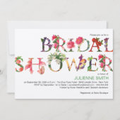 Colorful Modern Botanical Floral Vrijgezellenfeest Kaart (Voorkant)