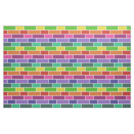 Colorful Modern Brick Geometric Pattern Stof