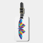 Colorful Modern Butterfly Vibrant Wings Bagagelabel (Voorkant verticaal)