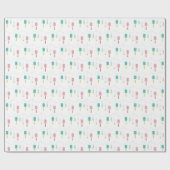 Colorful Modern Chinese Lantern Minimalist Pattern Cadeaupapier (Vlak)