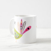 Colorful Modern Early Bird  Koffiemok (Voorkant links)