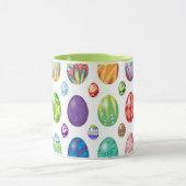 Colorful Modern Easter Eggs Pattern | FEESTDAGEN Mok (Midden)