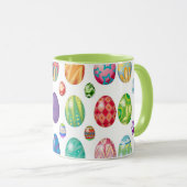 Colorful Modern Easter Eggs Pattern | FEESTDAGEN Mok (Voorkant rechts)