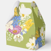 Colorful Modern Floral Blooms Mothers Day Bedankdoosjes (Achterkant)