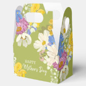 Colorful Modern Floral Blooms Mothers Day Bedankdoosjes (Geopend)