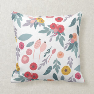 Colorful Modern  Floral Pattern Kussen