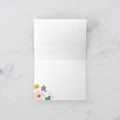 Colorful Modern Floral Personal Bedankkaart (Binnen)