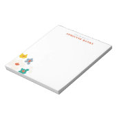 Colorful Modern Floral Personal Stationery Note Notitieblok (Linkerzijde)