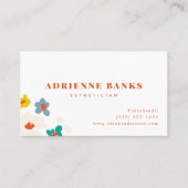 Colorful Modern Floral Visitekaartje (Voorkant)