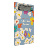 Colorful Modern Flowers Personalized Mini Klembord (Schuin)
