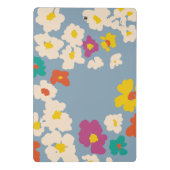 Colorful Modern Flowers Personalized Mini Klembord (Achterkant)