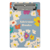 Colorful Modern Flowers Personalized Mini Klembord (Voorkant)