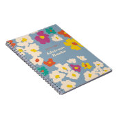 Colorful Modern Flowers Personalized Notitieboek (Rechterzijde)