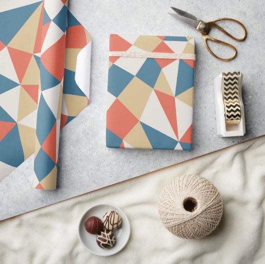 Colorful Modern Geometric Abstract Patroon Cadeaupapier (Crafts)