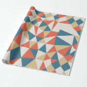 Colorful Modern Geometric Abstract Patroon Cadeaupapier (Uitgerold)