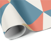 Colorful Modern Geometric Abstract Patroon Cadeaupapier (Rol Hoek)