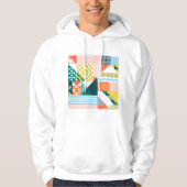 Colorful Modern Geometric Abstract Patroon Hoodie (Voorkant)