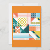 Colorful Modern Geometric Abstract Patroon Kaart (Voorkant)