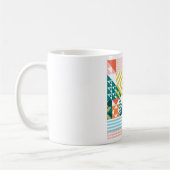 Colorful Modern Geometric Abstract Patroon Koffiemok (Links)