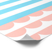 Colorful Modern Geometric Abstract Patroon Poster (Hoek)