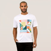 Colorful Modern Geometric Abstract Patroon T-shirt (Voorkant volledig)