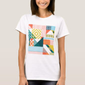 Colorful Modern Geometric Abstract Patroon T-shirt (Voorkant)
