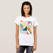 Colorful Modern Geometric Abstract Patroon T-shirt (Voorkant volledig)