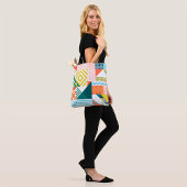 Colorful Modern Geometric Abstract Patroon Tote Bag
