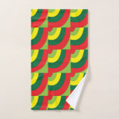 Colorful Modern Geometric Arch Patroon Bad Handdoek (Handdoek)