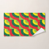 Colorful Modern Geometric Arch Patroon Bad Handdoek (Handdoek)